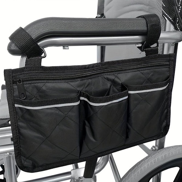 Rullstol Sidoväska Portabel Armstödsficka Organizer Hängande Väska Stor Förvaringskapacitet L8d8 red One size