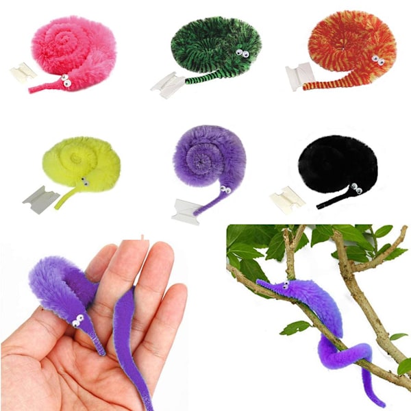 Magisk Mask Twisty Larv Sjöhäst Alv Magisk Rekvisita Svängande och rörlig sjöhäst barnleksak random one-size