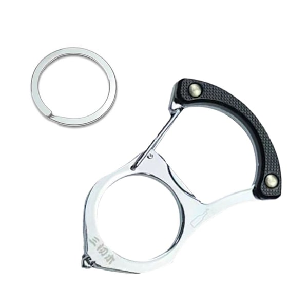 1/3* Multi bilnyckelspänne Bilnyckelringar Självskyddande silver one-size