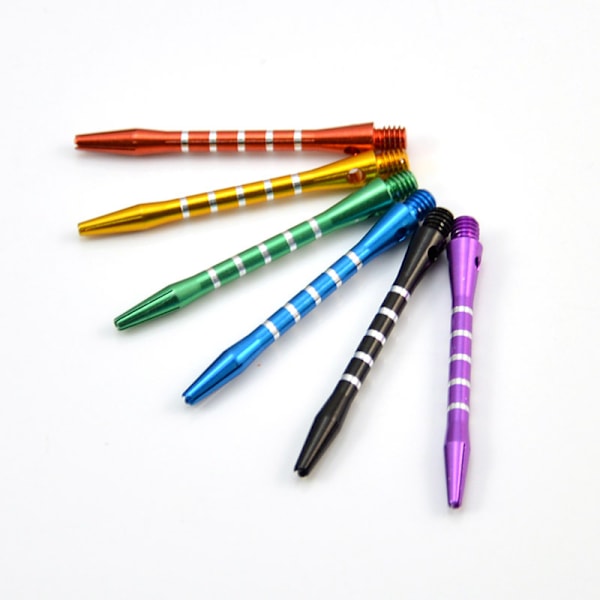 6 st Aluminiumlegering Dartpilar Harrows Dartstammar Blandad Färg purple one-size