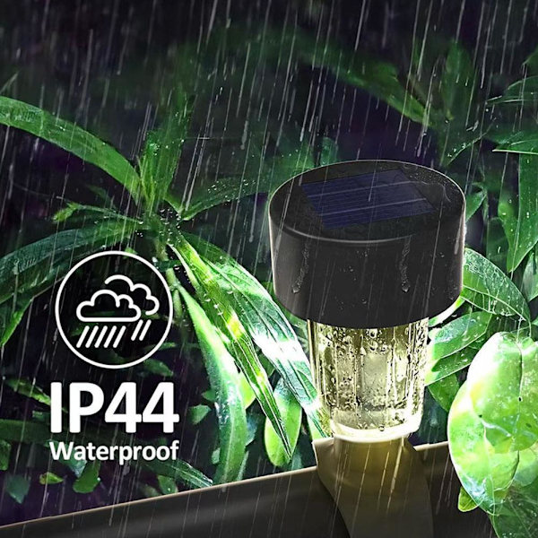 Solcellsdriven LED-lampa för pooler, utomhus, staket, dekorativ UKGJ Vattentät 9CL5 Solar LED Pool LightB 6pc