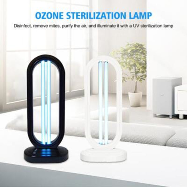 Ultraviolett Sterilisering Germicidal Lampa Ozon Desinfektion Sovrum Eu black 1pcs