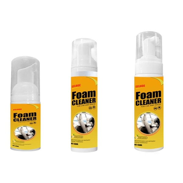 Multi-purpose Car & House Foam Cleaner Cleaning Foam Tool Interi yellowC 150ml