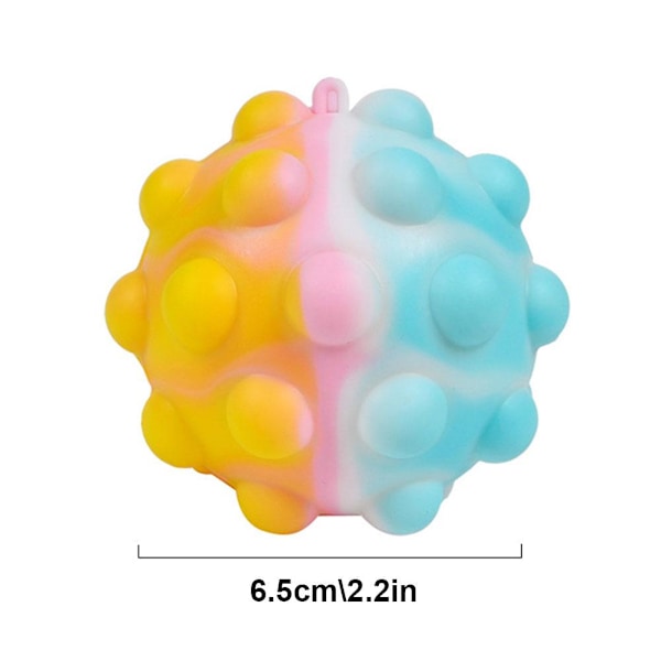 Klämleksak Sensoriska Leksaker Släppbollar Silikon Fyra Bubbelbollar Klämda P5y6