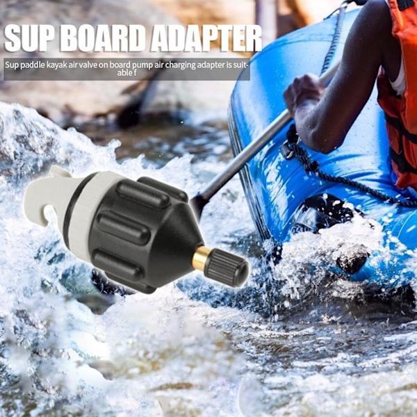Surfbräda Luftpump Adapter Uppblåsbar Stand Up Paddle Board Däck Gummiventil Kompressor Kajak T6p4