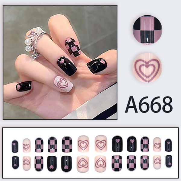 Finger Nails Bling Akryl Full Nail För Everyday Nails GXJ Life 3 set