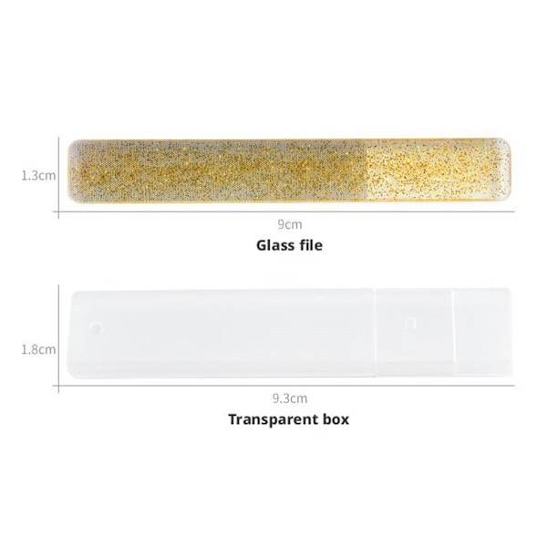 Nano Glas Nagelfil Sandpapper Polerande Buffer Block Nagelfil Manikyrverktyg C 1pcs