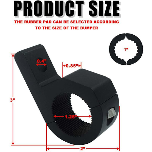 2 st 19-30mm Takräcke Fäste LED Ljus Hållare Rullbur Klämmor, för Rullbur för Terräng, SUV