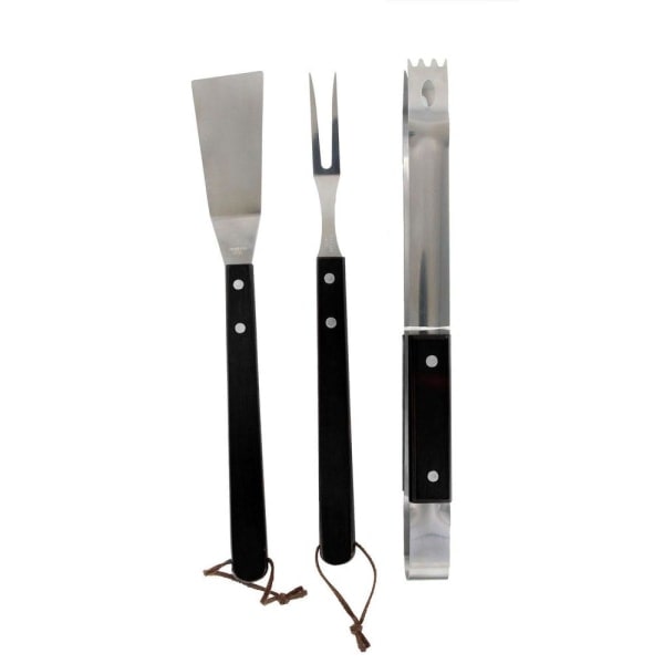 TG 3-pack Grillverktyg med Trähandtag Svart