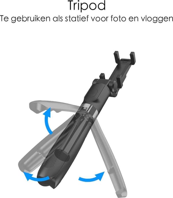 3-i-1 Selfiepinne med Bluetooth-fjärrkontroll - Selfiepinne Stativ - Universal Selfiepinne
