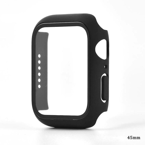 2 stk. 41/45 mm ur med skærmbeskyttelse til Apple Watch Case 7 sort 45 mm