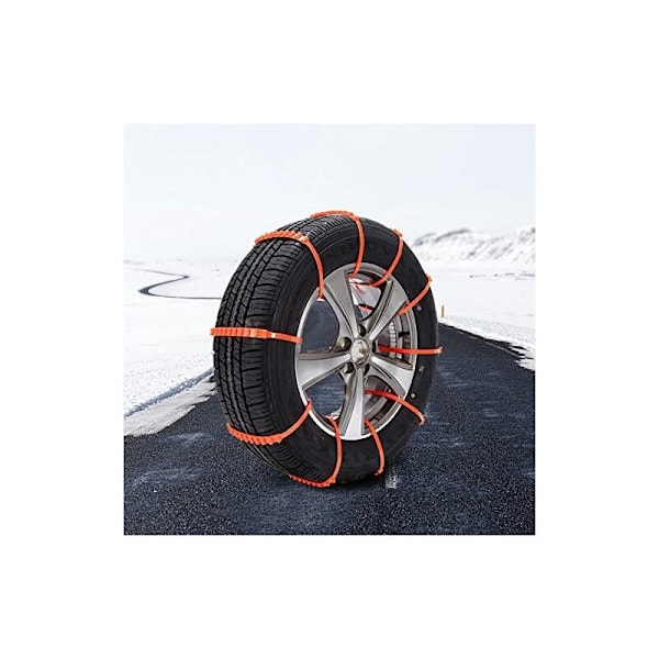 för däckkedja för snöstrumpa för däck universal anti-sladd däckkedjor, Nylon auto återanvändbar nödbil universal passform snösäkerhet