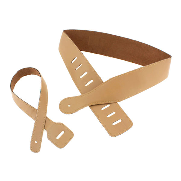 Holdbar læder guitarrem med justerbar strop, til elektrisk guitar, tilbehør til bas 0.1 Brown