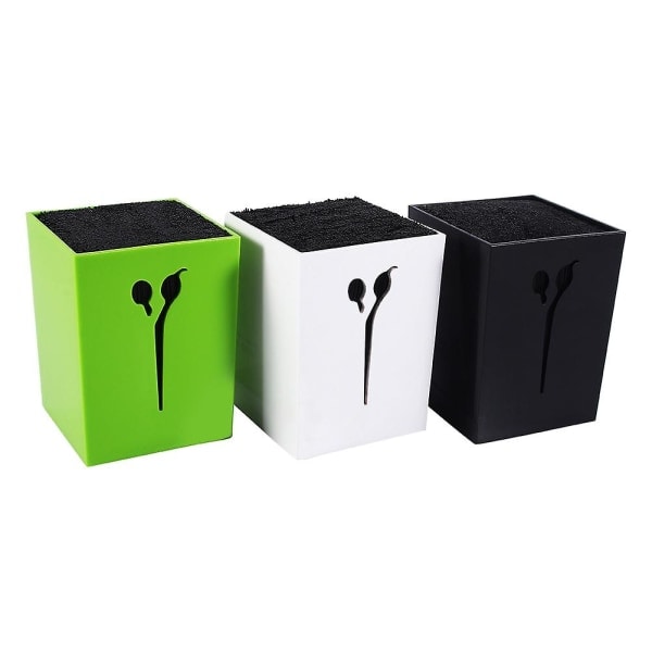 TG Nya 3-färgade Frisör Klippning Kammar Klämmor Saxhållare Stativ Socket Tool (Grön)