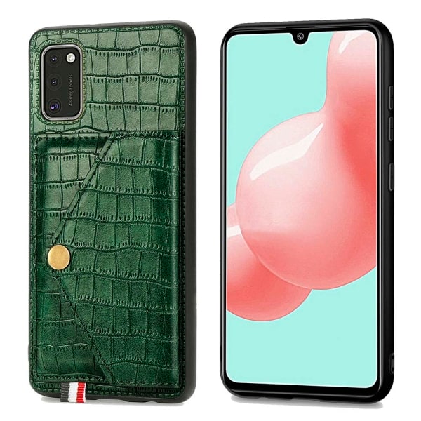 TG Samsung Galaxy A41 - Tänkvärt Skal med Kortfack Roséguld