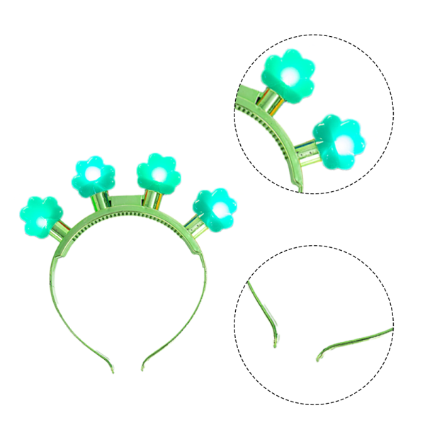 Juletilbehør, shamrock pandebånd, festfavoritter stil 1