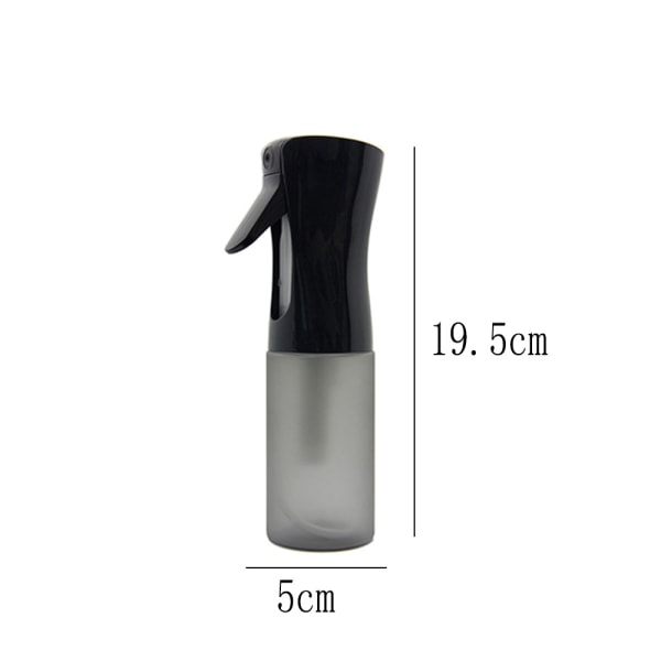 TG 200ml sprayflaska, påfyllningsbar spruta, plast, frostad svart