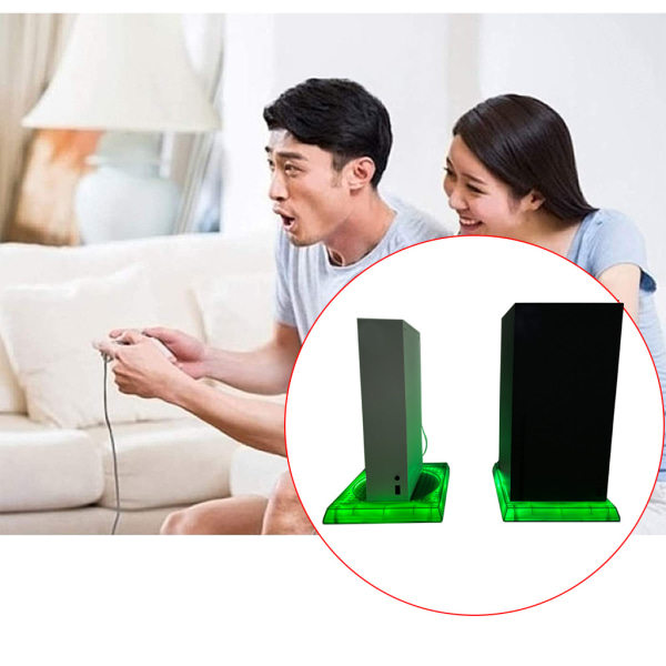 Robust Kølerbase til Xbox Series X/S Konsol - Lysende Stativ med Kylning