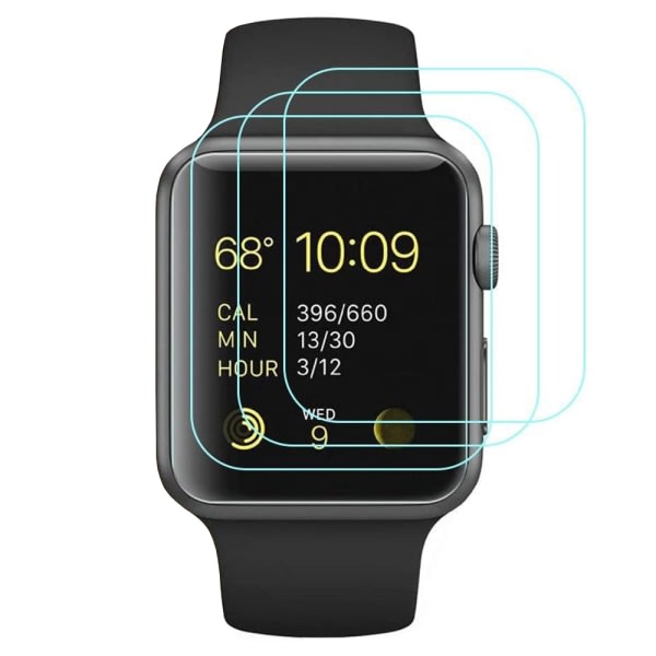 TG 3-PAK Hærdet Skærmbeskyttelse til Apple Watch Series 7/8 (41/45mm) Transparent 45mm