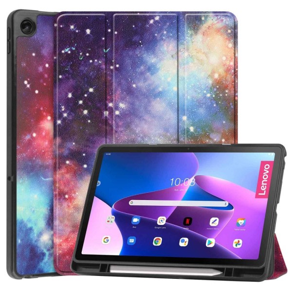 Tri-fold Fodral till Lenovo Tab M10 Plus Gen 3 - Space flerfärgad