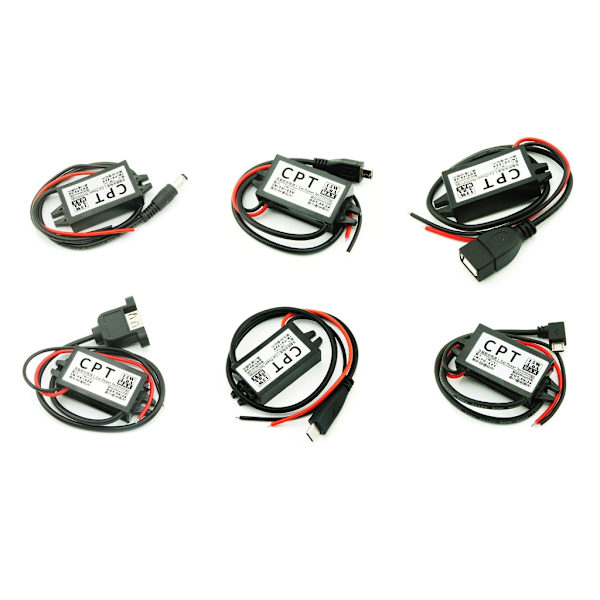 12V til 5V DC-DC Step Down Spændingsforsyning Power Output Adapter Power Buck-konverter Spændingsregulator Nem at bruge Single USB 0.05