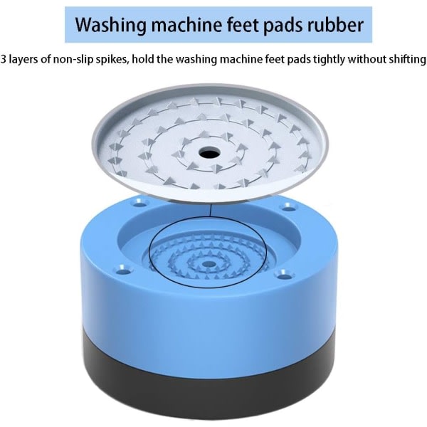 TG 4st Tvättmaskinsfotkuddar, Tvättmaskin Anti-vibration Pad