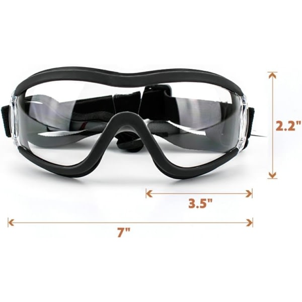 Galaxy UV-skyddsglasögon för husdjur Hund utomhusreseglasögon (svart) 1 st