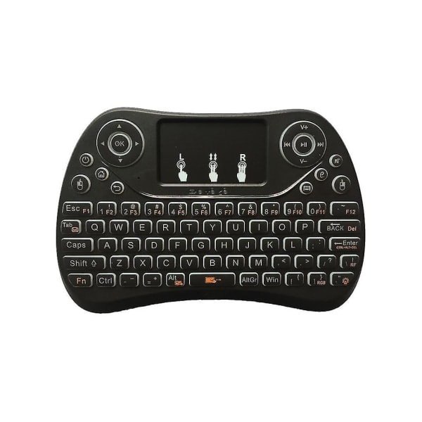 i8 Max Tre Färger Bakgrundsbelyst 2,4g Trådlöst Engelskt Minitangentbord Pekplatta Airmouse