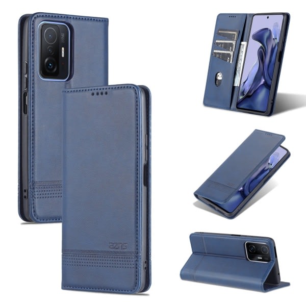 TG Xiaomi 11T Pro - Professionelt Slank Wallet Case Mørkegrøn