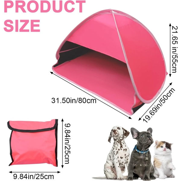 Mini hopfällbart strandtält Anti-UV, storlek L 1-pack