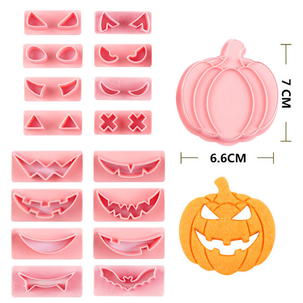 9 stk Halloween Gresskar Spøkelsesform