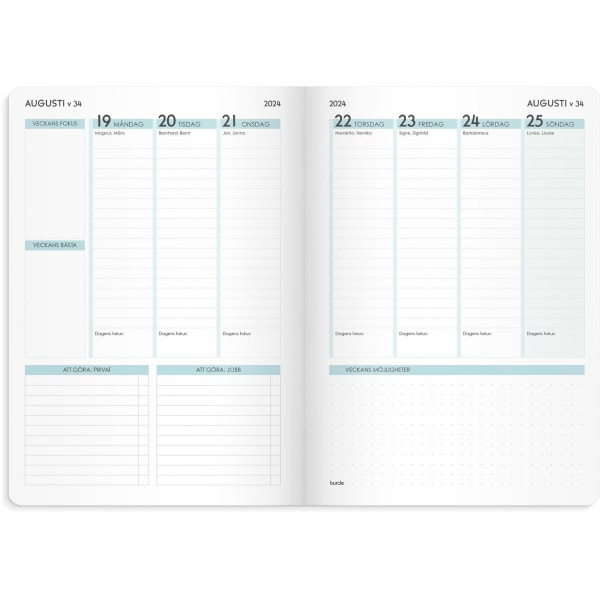Life Planner Focus Sininen