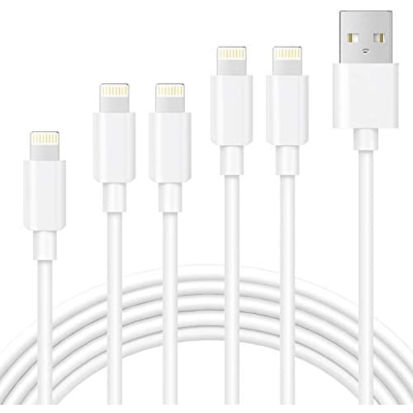 5 st 1m iPhone laddningskabel 3 st 2 m