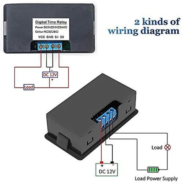 DC 12V 20A Programmerbar Digital Relæ-timer Tidscyklusforsinkelseskontaktmodul (FMY)