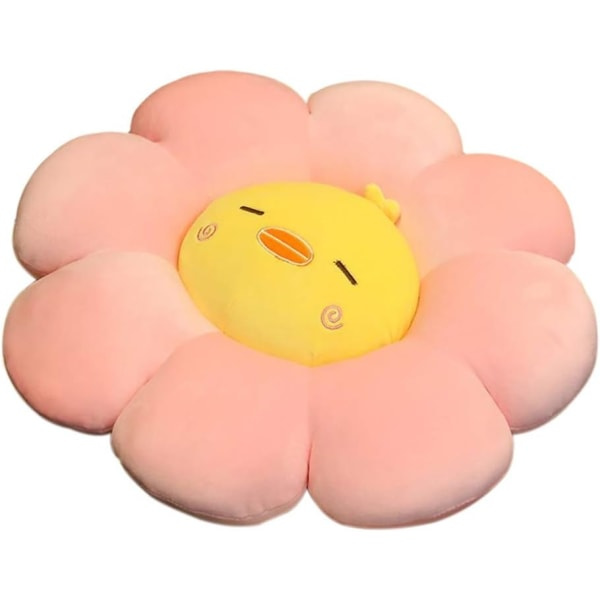 Tecknad djur flicka blomma golvkudde sittdyna för läsning