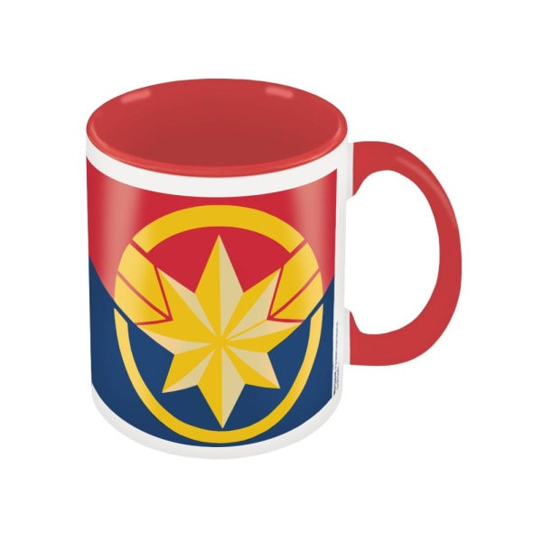 Captain Marvel, mugg - emblem flerfärgad