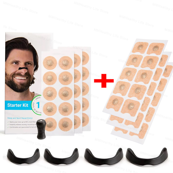 Uusi nenähengityksen laajennin urheiluun, ilmastointi nenälaastari, kuorsauksenestolaastari, magneettinen nenätuki suoraan tehtaalta White round stickers 30 pairs A