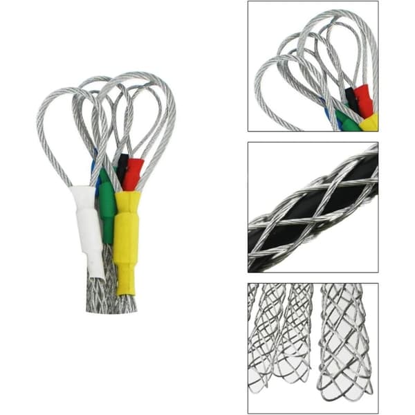 6-pack 4-25mm Halkskydd Galvaniserad Stål Kabeldragstrumpor Kit för Kabellasson