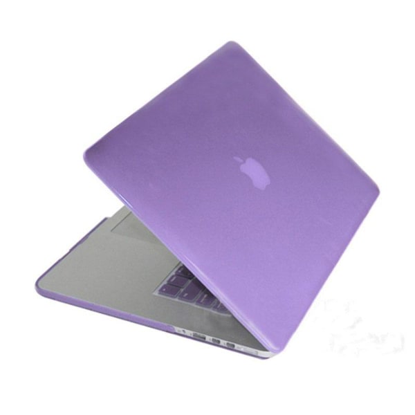 Skal for Macbook Pro Retina - Blank transparent lilla 15,4 tommer