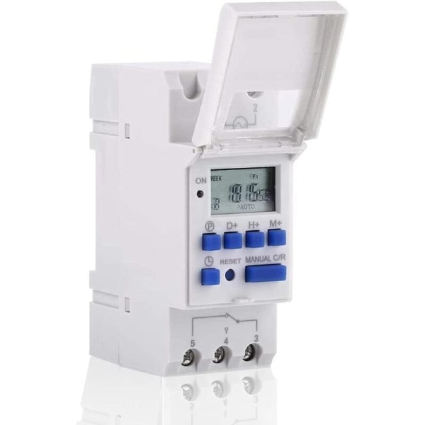 LCD digital timer, programmerbar digital timer med LCD-skjerm, ukentlig