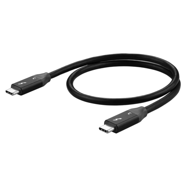 TG USB-C - USB-C Thunderbolt 3 Kabel - 61 cm Svart