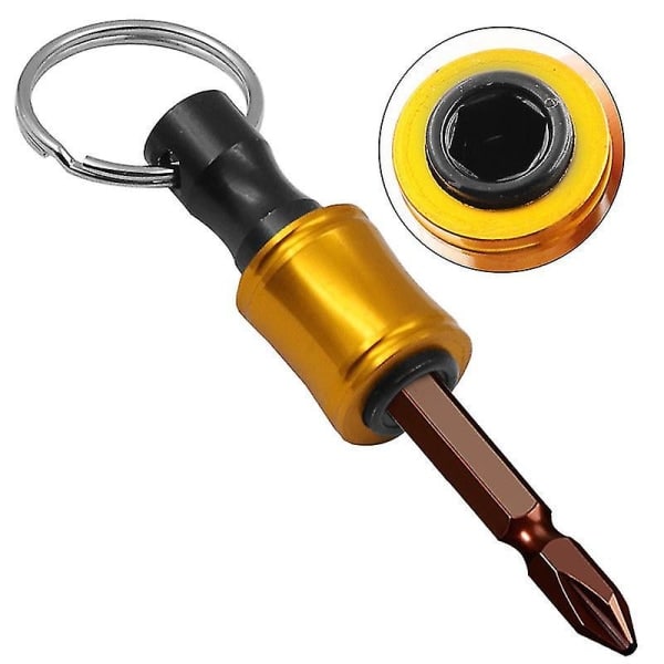 6 osan kuusiokoloavainbittipidike 1/4 tuuman adapter Nopea vaihto Bittipidike Sockel Bit Extension Bar Ruuvimeisseli avaimenperällä