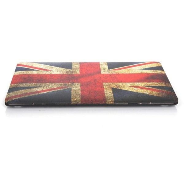 Skal for Macbook 12-tum - Storbritannias flagga Blå, Vit &amp; Stav