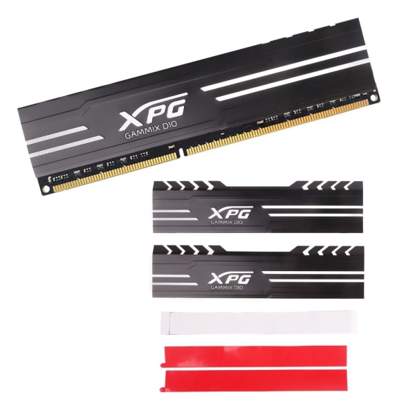 Minneheatsink? Minneskjøler, stasjonær minnebrett Kjøleplate i aluminium for DDR2/DDR3/DDR4