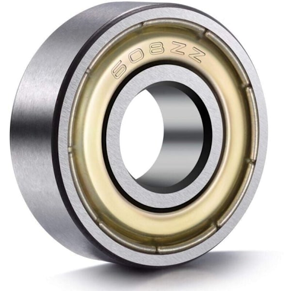 20 stk. 608 ZZ Kugleleje, 608ZZ Metal Dobbelt Skærmet Miniature Dybt Sporkugleleje Skateboard 3D Printer Kuglelejer (8 x 22 x 7 mm)..DEBUNS