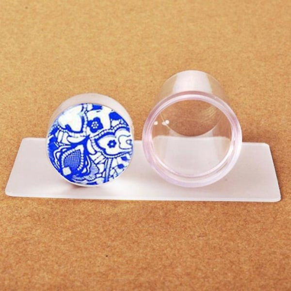 10 stk Stempelplader + Gennemsigtig Silikon Stempel + Skraber Nail Art Billede Stempelværktøj Manikyr Skabelon