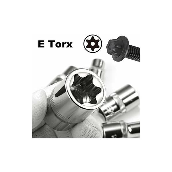 DEBUNS 14 stk. E4-E24 E-Torx Hunn Torx Pipesett