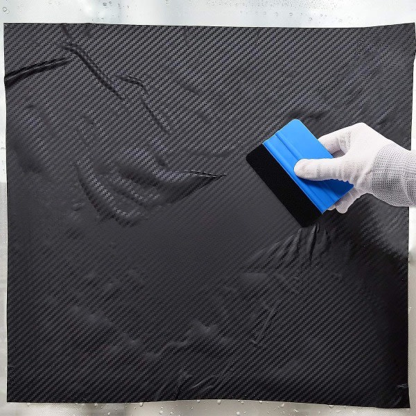 Slitstark svart filtkantskrapa for bilar Vinylfilm Wrap Dekalskrapa Fönsterfärgsjobb Profesjonell ingen repa skrapa.