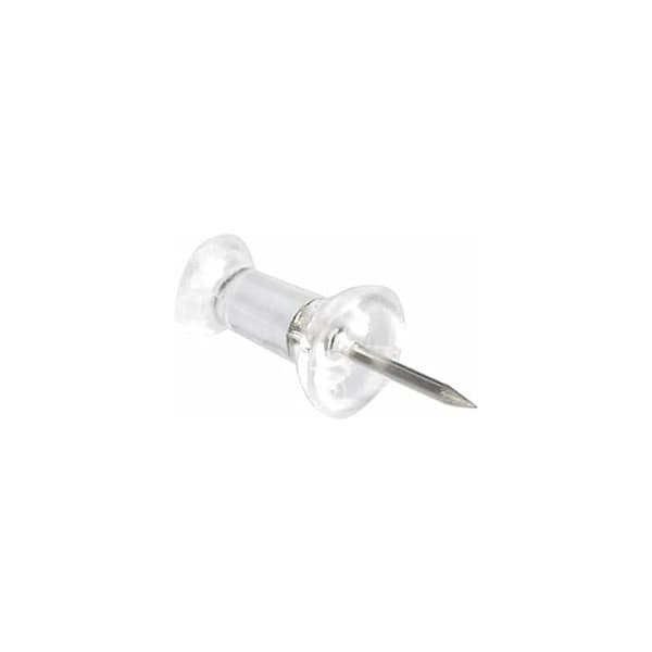 Genomskinliga häftstift med stålspets, 200-pack