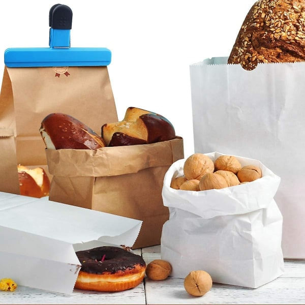 Chipposekklips Stora Matforseglingsklips Plast Heavy Duty Lufttette Klips Forseglingsklemme Diverse Farger for Kaffe